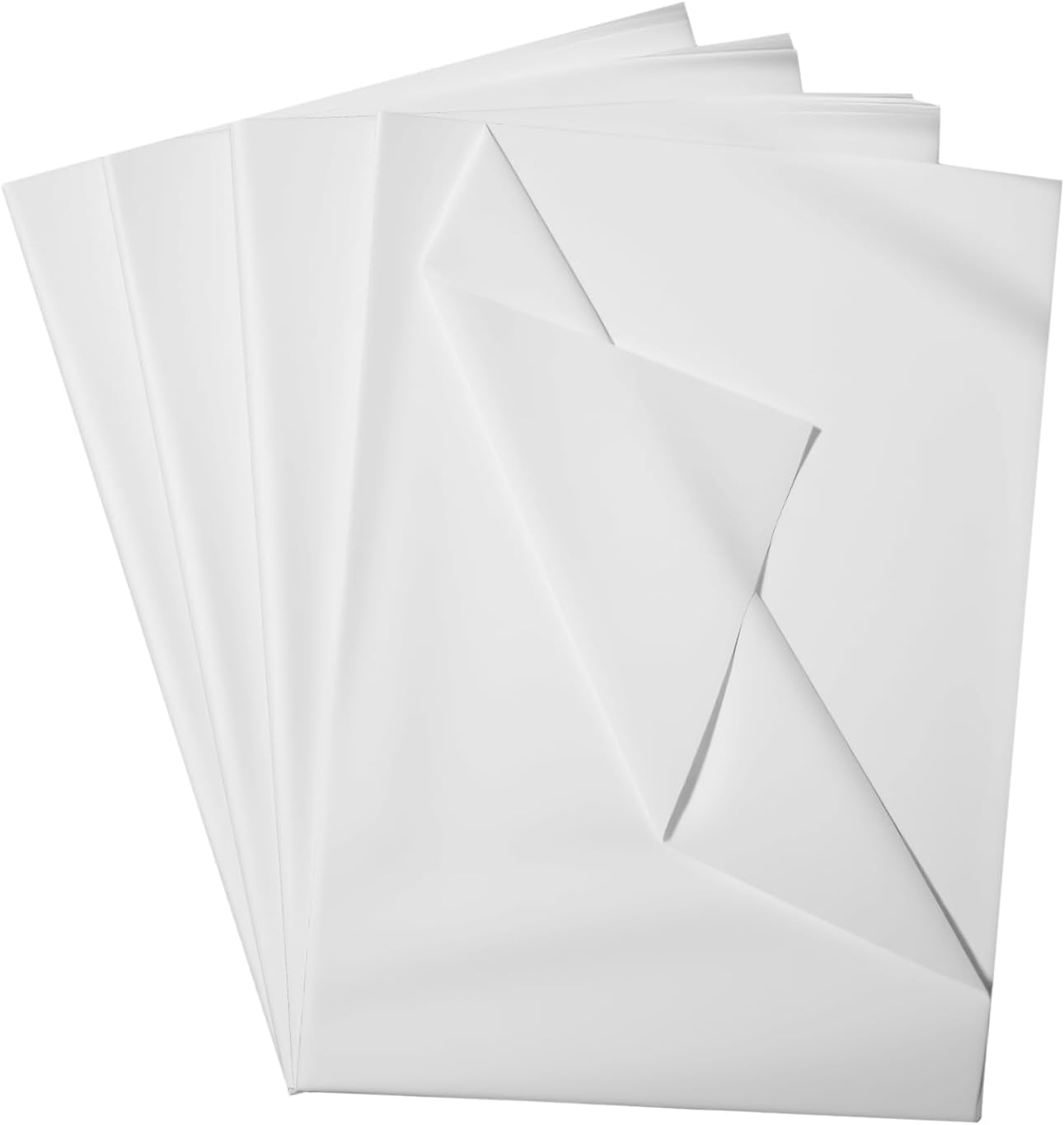 120 Blatt Seidenpapier, Geschenkverpackung Seidenpapier, 70 x 50 cm weißes Verpackungspapier für Weihnachten Geschenkpapier Füller Blumen Kunsthandwerk Geburtstag Hochzeitsdeko, Transparentpapier