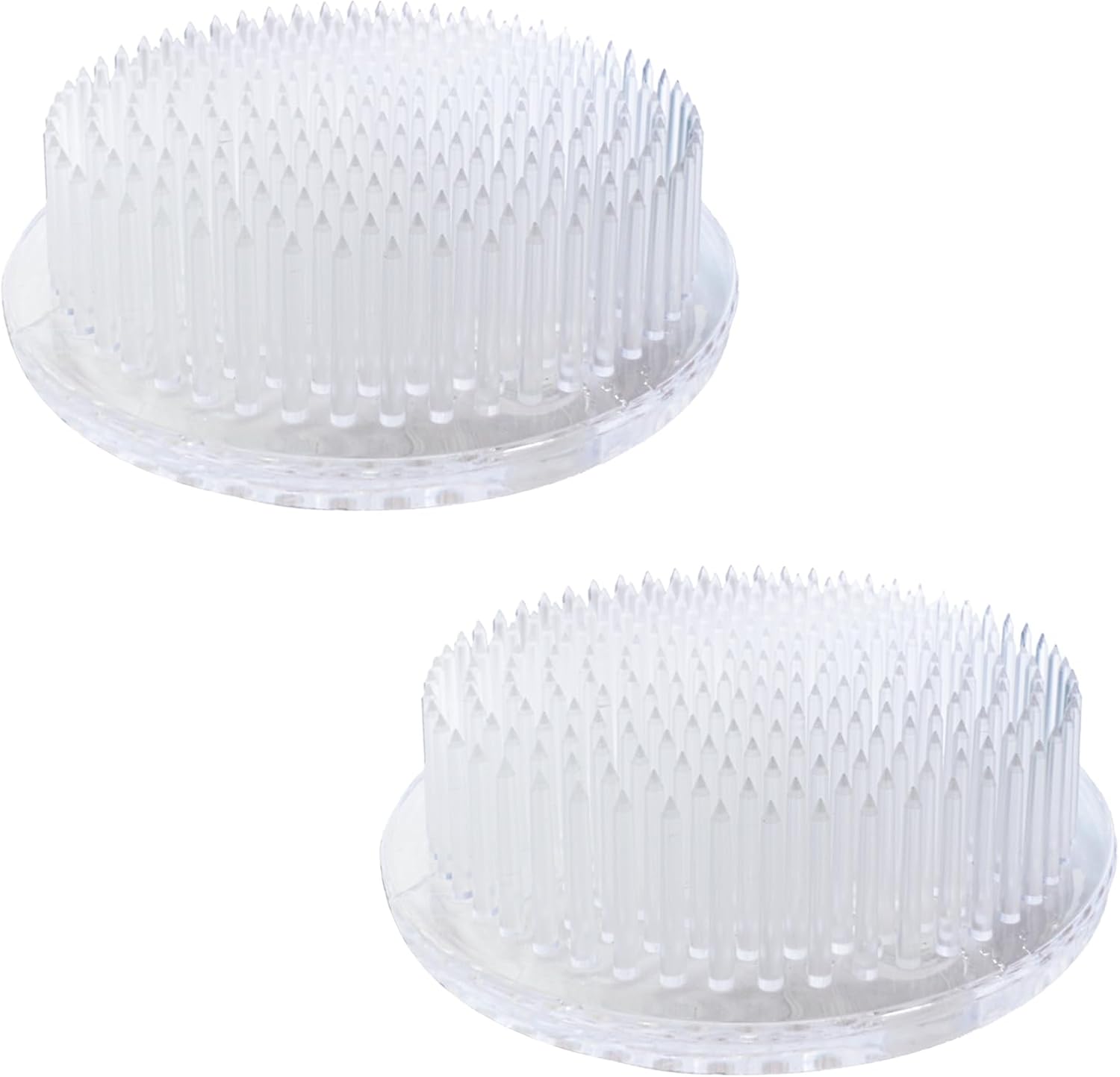 Blumenigel 2 Stück Blumenhalter Rund Ikebana Kenzan Flower Arrangement Tool Blumenigel Flower Frog für Blumenarrangements, Kunst, Heimbüro-Dekoration Weiß 7cm